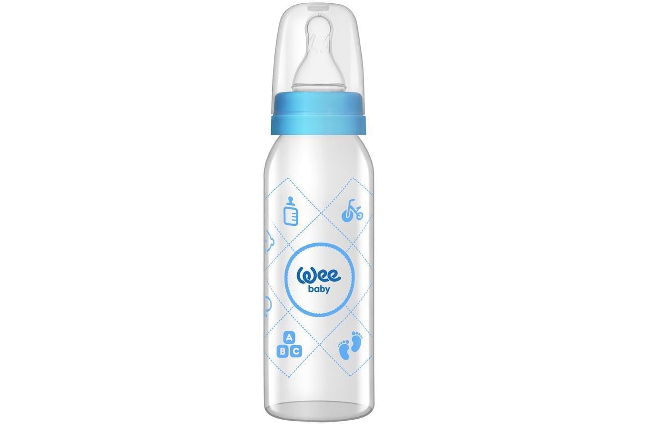 Wee Baby Baby Kiraz Uçlu Cam Biberon / 250 Ml Kod:876 Karma Renk