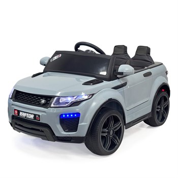 Akar Raptor Uzaktan Kumandalı Akülü Araba Deri Koltuk Hızlı Motor Gri