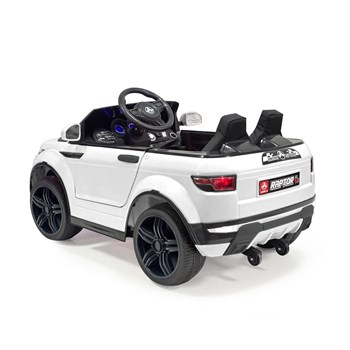 Akar Raptor Uzaktan Kumandalı Akülü Araba Deri Koltuk Hızlı Motor Beyaz