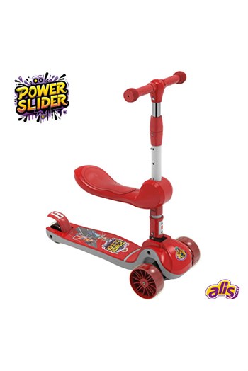 Aliş Toys Power Slider Oturaklı  Scooter - 2+ Yaş ve Üzeri Çocuklar için Scooter Pembe