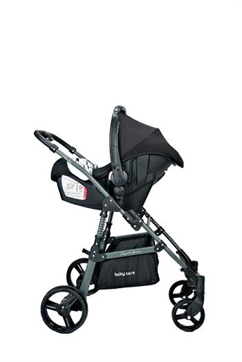 Baby Care Bc-360+2  Berlin Travel Sistem Bebek Arabası Siyah S