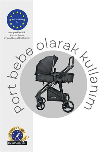 Baby Care Bc-370 Alfa Travel Sistem Bebek Arabası Antrasit