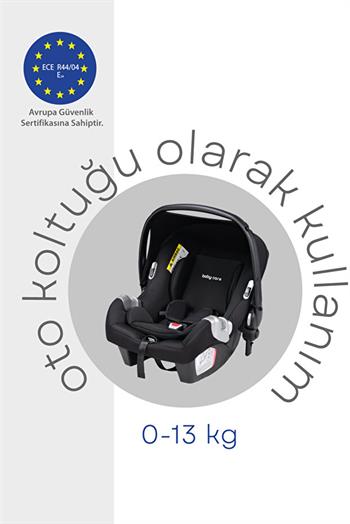Baby Care Bc-370 Alfa Travel Sistem Bebek Arabası Siyah