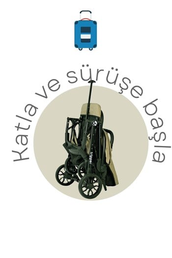 Baby Care Tripper Kabin Tipi Bebek Arabası - Gri (BC-270-N)