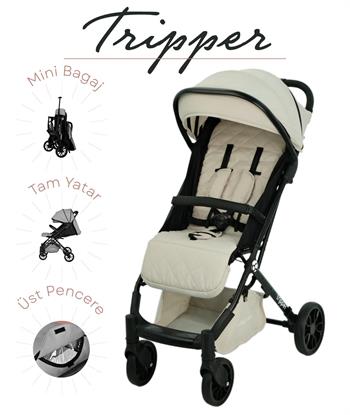 Baby Care Tripper Kabin Tipi Bebek Arabası - Beyaz (BC-270-B)