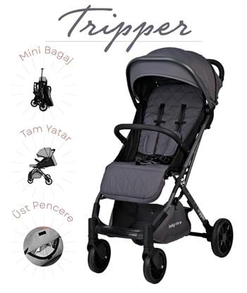 Baby Care Tripper Kabin Tipi Bebek Arabası-Antrasit (BC-270-F)