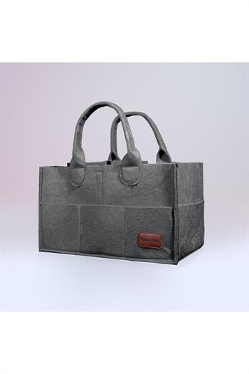 Baby İcon Çok Amaçlı Keçe Çanta Organizer Gri