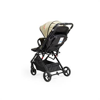 Baby2Go Rabbıt Çekme Kollu Çift Yönlü Bebek Arabası  (Grı)