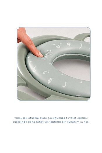Babyjem 064 Mega Klozet Adaptörü Soft Yeşil