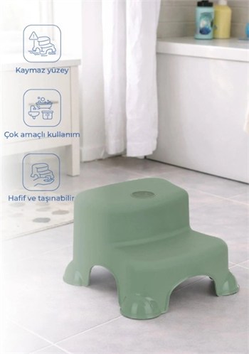 Babyjem 516 Katlı Basamak Çocuk İçin / Soft Yeşil