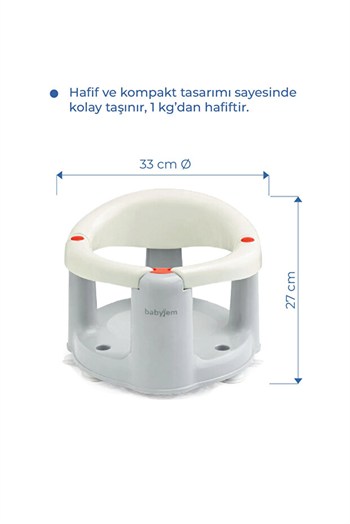 Babyjem 636 Önden Açılır Kaydırmaz B&m Oturağı Kum Beji