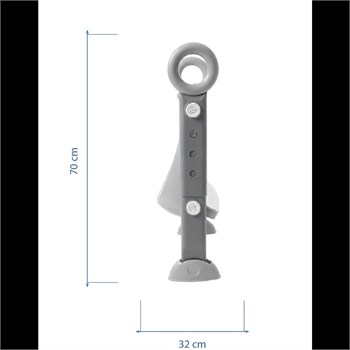 Babyjem 861 Basamaklı & Katlanır Klozet Adaptörü Soft Gri