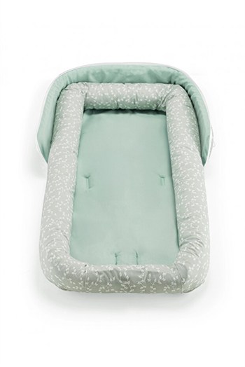 Babyjem 931 Taşınabilir Bebek Yatağı Yeşil Çiçek