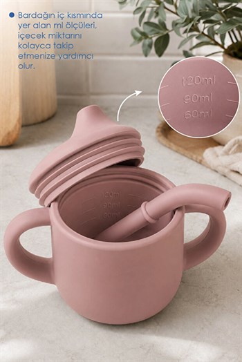 Babyjem 941 Silikon Pipetli Bardak Mocha
