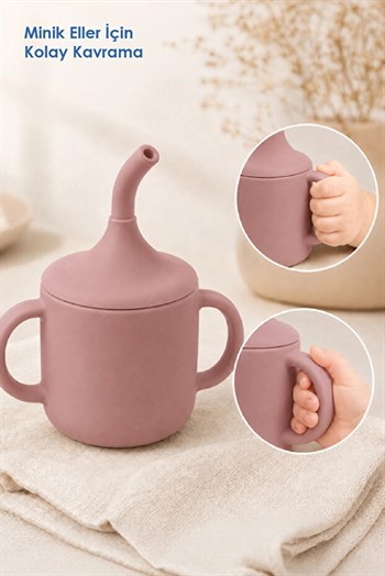 Babyjem 941 Silikon Pipetli Bardak Mocha