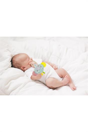 Babyjem Ahşap Halkalı Küçük Oyuncak Fil Gül Kurusu