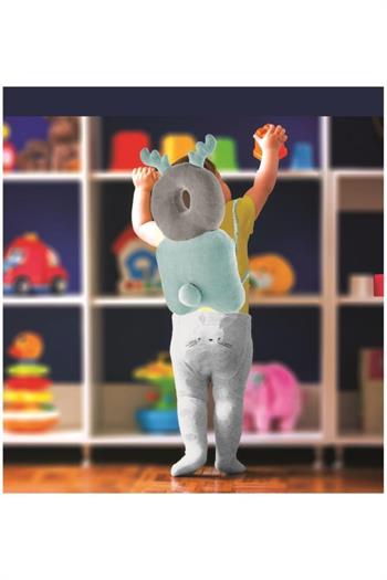 Babyjem Bebek Melek Kanadı Koruma Yastığı Yeşil Kadife  527