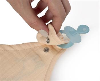 Babyjem Emzik Askılı Müslin Önlük Somon 837