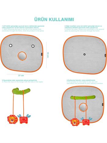 Babyjem Figürlü Oto Yan Cam Güneşliği  774