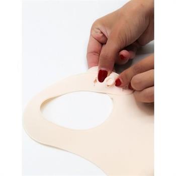 Babyjem Mini  Silikon Önlük Ekru 718