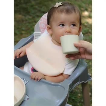 Babyjem Mini  Silikon Önlük Ekru 718