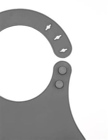 Babyjem Mini  Silikon Önlük Gri 718