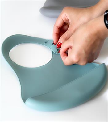 Babyjem Mini  Silikon Önlük Mint 718