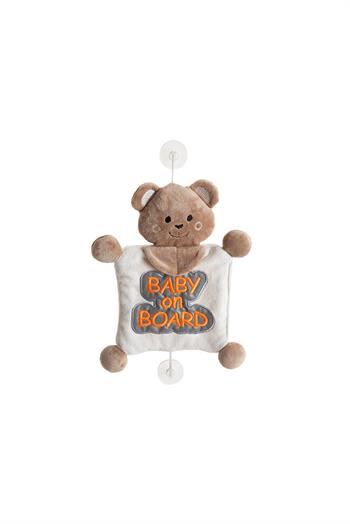 Babyjem Reflektörlü Arabada Bebek Var Aparatı Kahve 875