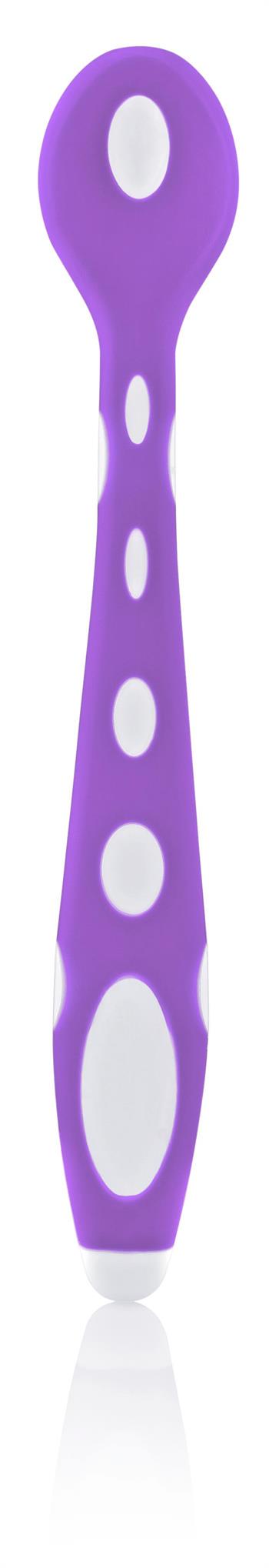 Babyjem Yumuşak Uçlu  Mama Kaşığı Pembe/Mor 563