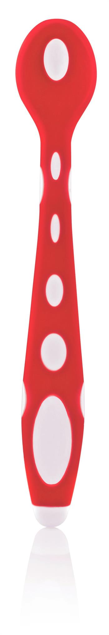 Babyjem Yumuşak Uçlu  Mama Kaşığı Turuncu Kırmızı 563
