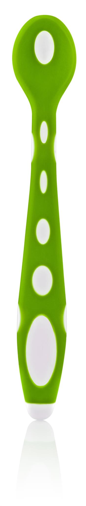 Babyjem Yumuşak Uçlu  Mama Kaşığı Yeşil/Mavi 563