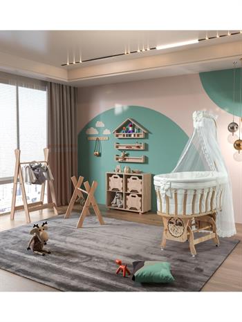 Bebekonfor Doğal Sepet Beşik 