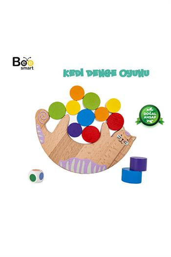 Bee Smart Kedi Denge Oyunu Geliştirici Öğretici Çocuk Oyuncağı Denge Oyunu Eğlenceli Oyuncak Aktivite