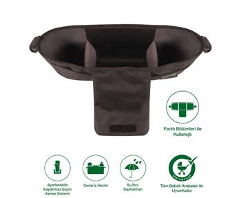 Been Baby Stroller Organızer Bag/bebek Arabası Organizer Çanta Black