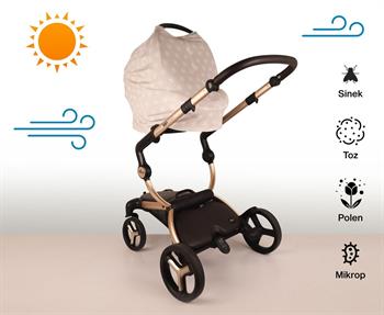 Been Car Seat & Nursıng Cover/ana Kucağı Ve Emzirme Örtüsü Beıge
