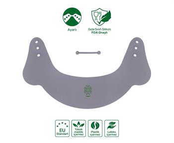 Been Sılıcone Baby Shower Cap Bath Vısor/silikon Banyo Siperliği Gri