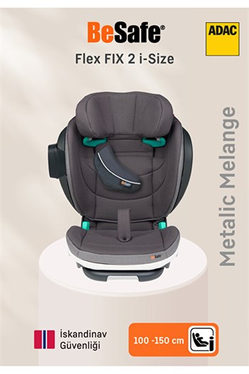 Besafe Flex Fıx 2 15-36 Kg Isofixli Oto Koltuğu Metalic Melange