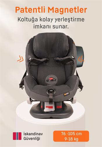 Besafe İzi Comfort X3 9-18 Kg. Oto Koltuğu - Anthracite Mesh Anthracite Mesh