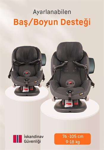 Besafe İzi Comfort X3 9-18 Kg. Oto Koltuğu - Peak Mesh Peak Mesh