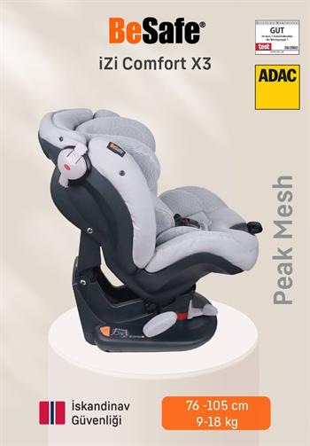 Besafe İzi Comfort X3 9-18 Kg. Oto Koltuğu - Peak Mesh Peak Mesh