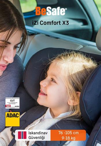 Besafe İzi Comfort X3 9-18 Kg. Oto Koltuğu - Metallic Melange
