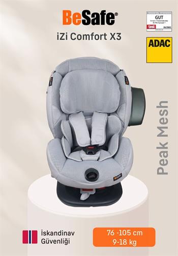 Besafe İzi Comfort X3 9-18 Kg. Oto Koltuğu - Peak Mesh Peak Mesh