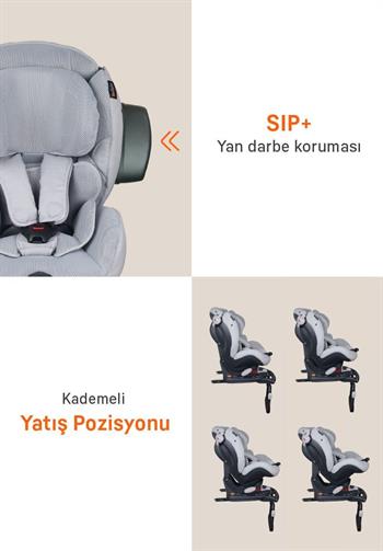 Besafe İzi Comfort X3 Isofıx 9-18kg. Oto Koltuğu - Metallic Melange Metallic Melange
