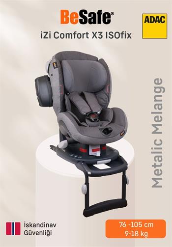 Besafe İzi Comfort X3 Isofıx 9-18kg. Oto Koltuğu - Metallic Melange Metallic Melange