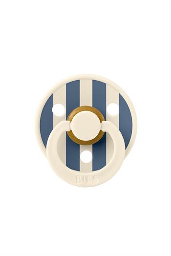 Bibs Studio Colour Block Kauçuk Emzik- Ivory/steel 0-6 Ay