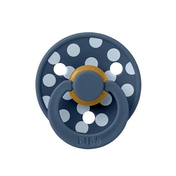 Bibs Studio Polka Big Emzik-Steel Baby Blue 0-6 Ay