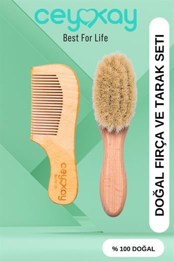 Cey&Kay Yeni Doğan Bebek Fırça Tarak Seti 2 Li
