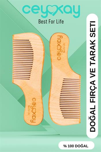 Cey&Kay Yeni Doğan Bebek Fırça Tarak Seti 2 Li