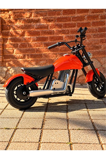 CityMate 36V 180W Chopper Akülü Motor Elden Gazlı Dumanlı Şişme Lastikli Lityum pilli CMT, one size Turuncu