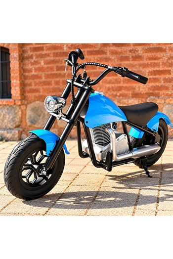 CityMate 36V 180W Chopper Akülü Motor Elden Gazlı Dumanlı Şişme Lastikli Lityum pilli CMT, one size Mavi